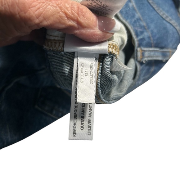 Madewell Balloon High Waisted Denim Jeans Cropped Sz 30 - Picture 13 of 15